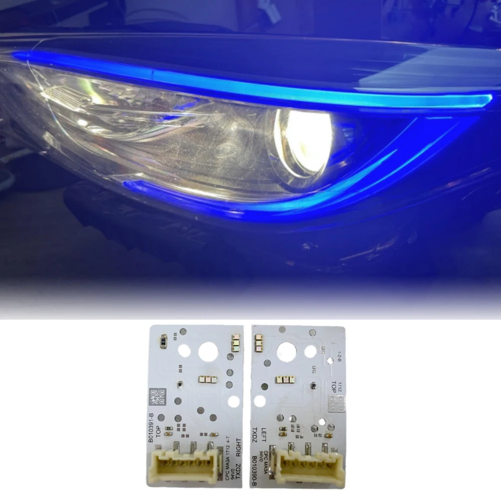 

NON RGB Yellow Blue Red Amber DRL Boards For B010390-B B010391-B For 2017 2018 2019 Infiniti Q30 QX30 Daytime Running Light