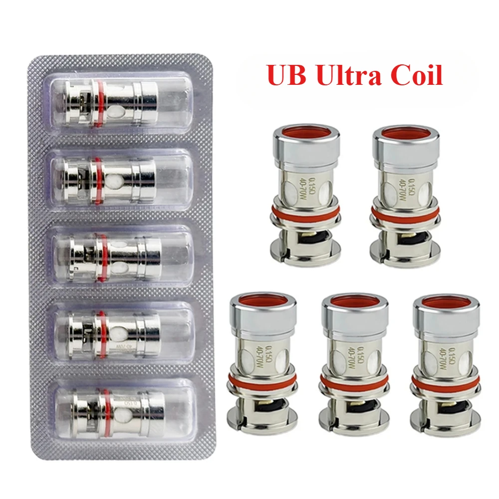 

5 шт./упак. UB Ultra Coil 0,15 Ом 0,2 Ом 0,3 Ом сетчатая катушка для UBX Tank Q-Ultra Thelema Pod Quest Multi Gemini Hybrid 80 Вт BTB 100 Вт