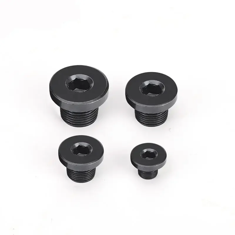 

M8 M10 M12 M14 Carbon Steel End Plug Cap With Flange Hex Socket Hydraulic Water Steam Oil Gas 2.5Mpa