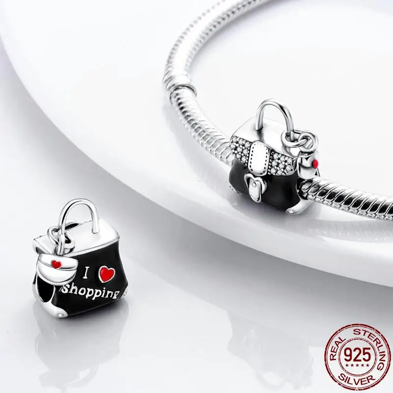 New in 925 Sterling Silver Holding a Pet Child Bead Fit Pandora Bracelet Charms DIY Jewelry For Women Gift Hot Sale