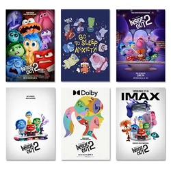 Disney Anime Movie Figure Cartoon Poster HD Prints Inside Out 2 Canvas Painting Aesthetic Home Room Bar Cafe Wall Decor Cuadros