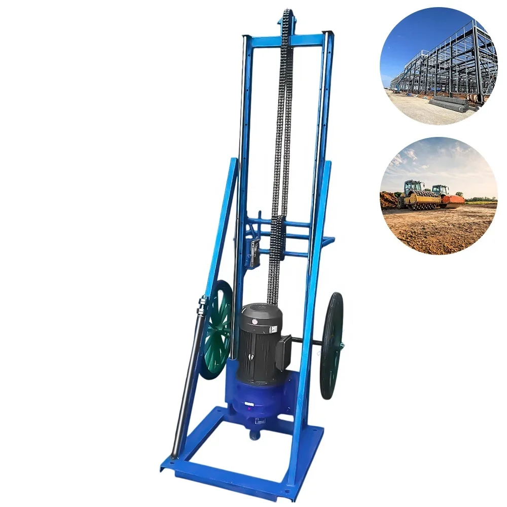 Por oline and Ground Screw Hydraulic Pile Driver hine Easy to Operate Mini Pile Drilling hine