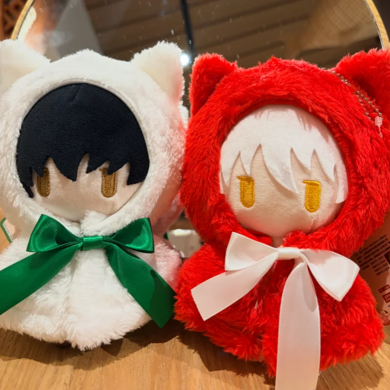 Tapioca Inuyasha Anime Character Plush Doll, Detachable Cloak Soft Stuffed Toy, Collectible Desktop Display Ornament