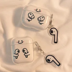 Funny Cartoon Airpods Case Apple airpod Wireless Earmuffs Anti-Scratch airPods Pro Protective Case Headphones iPhone ins Cases