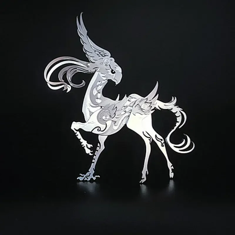 3D Puzzles Eagle Billed Beast Model Kit Mechanical Metal Jigsaw Ancient Divine Beasts Models DIY Assembly Animals Toys for Kids