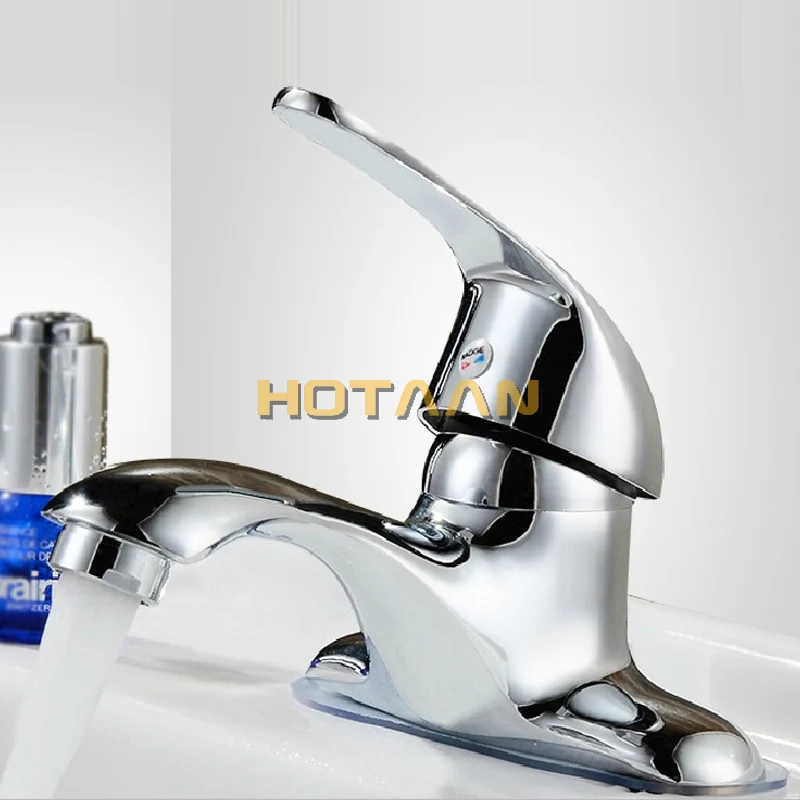 . Deck mounted two hole bathroom basin mixer, bathroom faucet water mixer , basin tap with 2 pcs hose pipe YT-5038