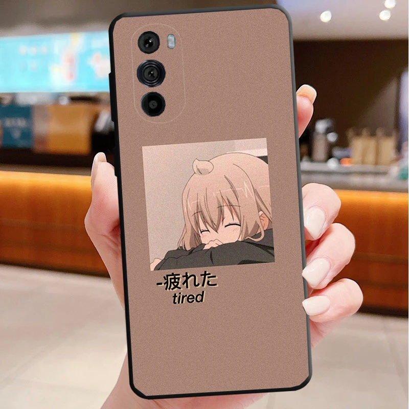 

Phone Case For Motorola Edge 50 40 Pro 60 50 40 30 Ultra Neo Fusion Moto G85 G72 G53 G54 G84 G13 G32 sad Japanese Anime