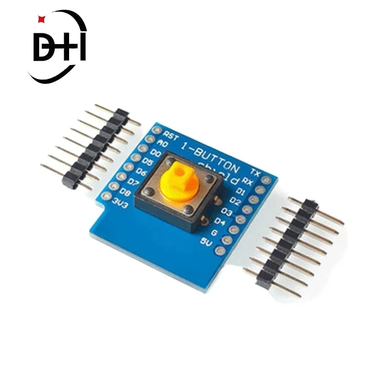 5 шт. одна кнопка щит для WeMos D1 Mini Button Wemos D1 миниатюрный кнопочный переключатель модуль со стандартными контактами