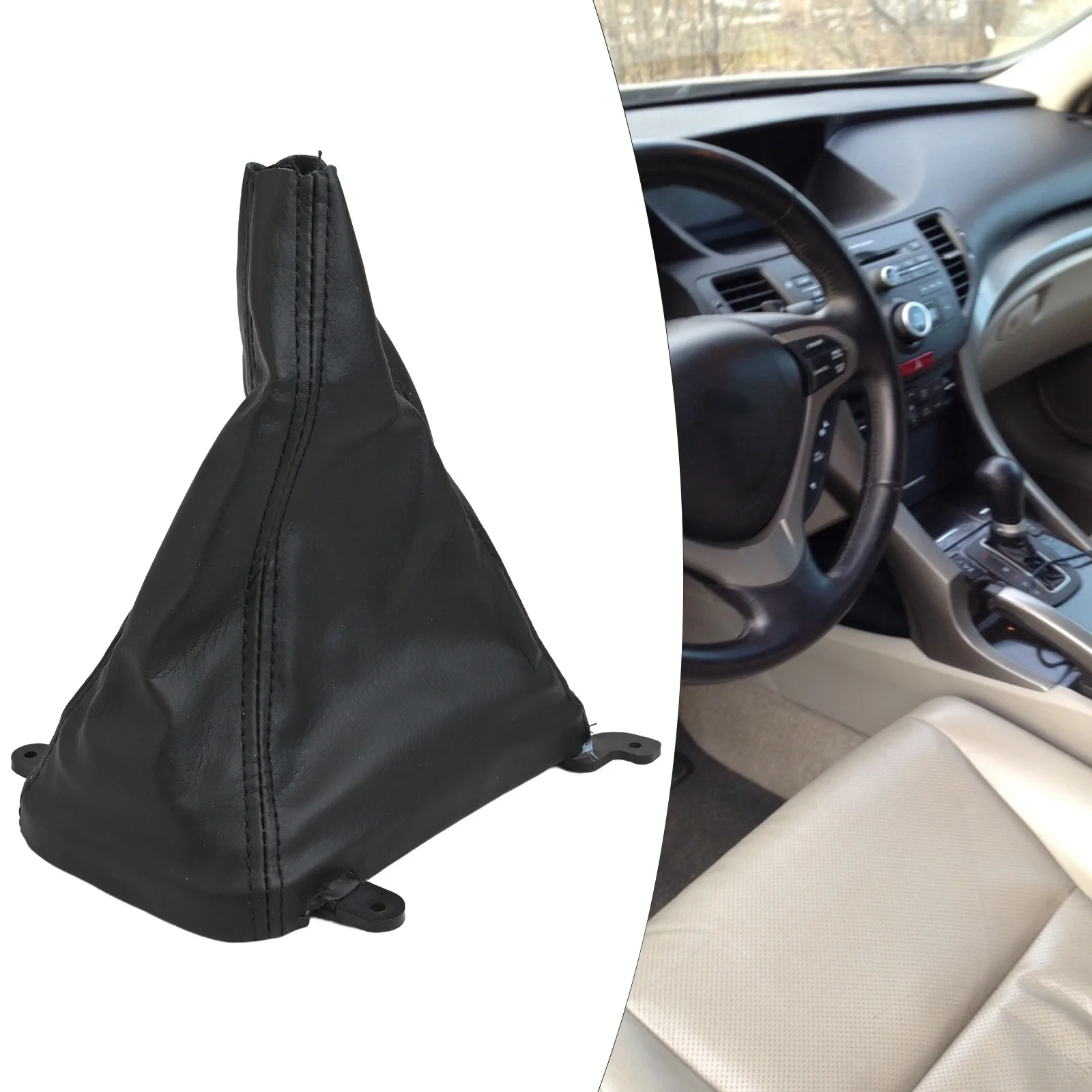 For HONDA For ACCORD Euro VII MK7 2003-2008 Gear Shift Knob Boot Built with PU Leather Exterior and ABS Reinforced Frame