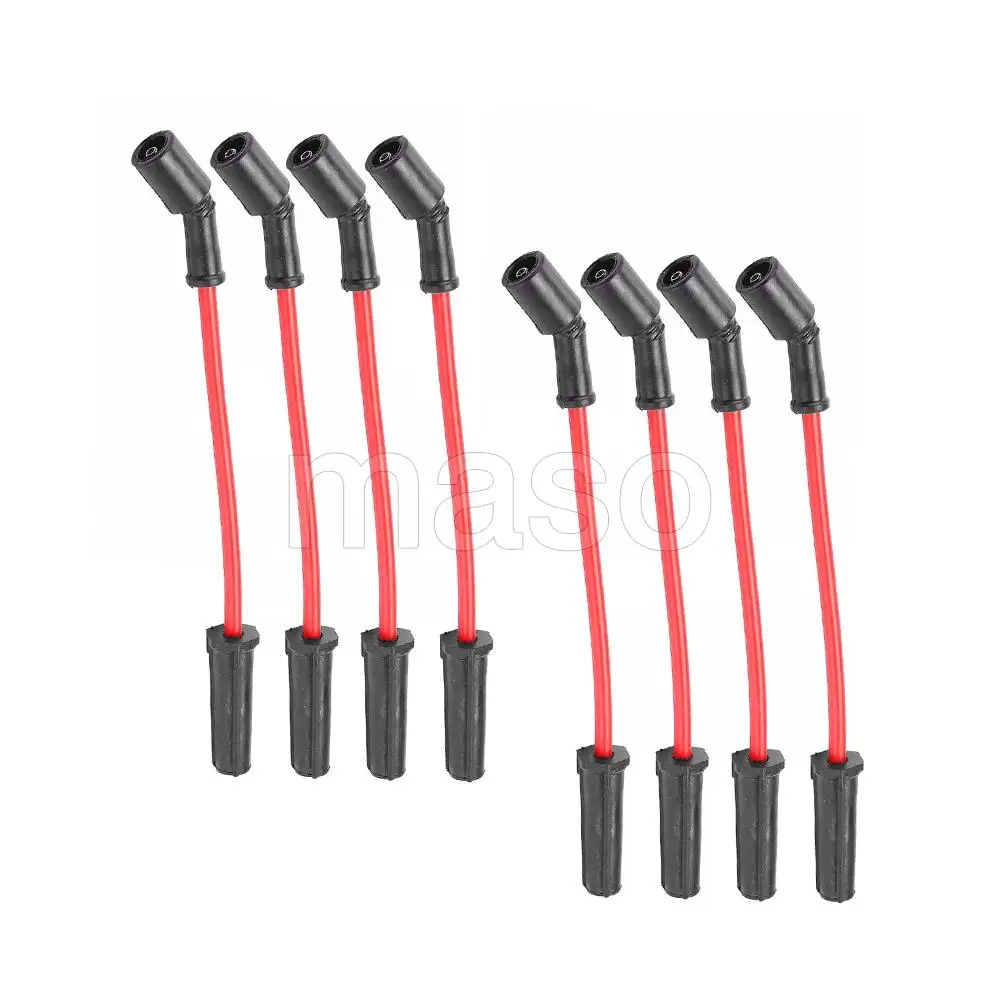 

8Pcs Spark Plug Wire Fit for Chevrolet Silverado 2500 1999-2004 19297032 89018058 89018056 88862385 88862397 Car Wire Parts