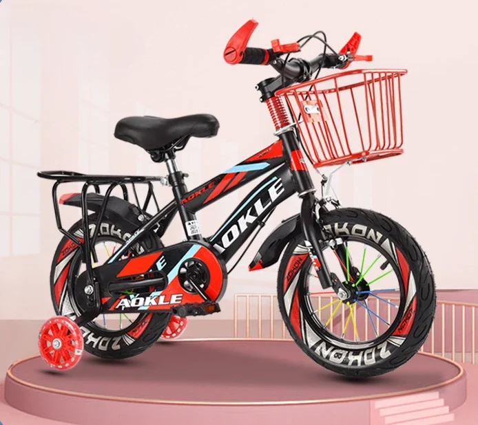 New Children's Bicycle 12Inch/14inch/16Inch/18 Inch/20 Inch Fat Bike Baby Bicycles Cool Children Bike With Auxiliary Wheels