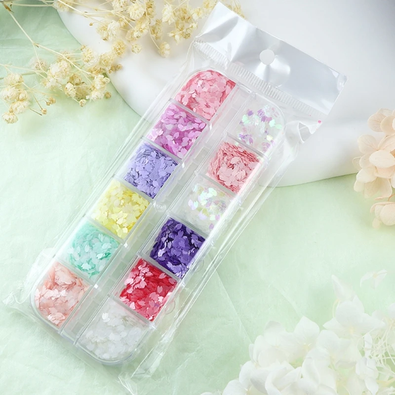 Flower Petals Sequins Resin Filling UV Silicone Mold Filler DIY Crystal Crafts