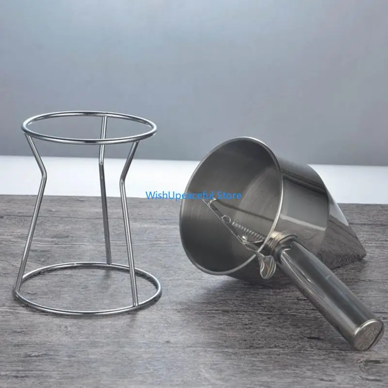 34YA Stainless Steel Piston Octopus Balls Gadgets with Rack Batter Dispensers