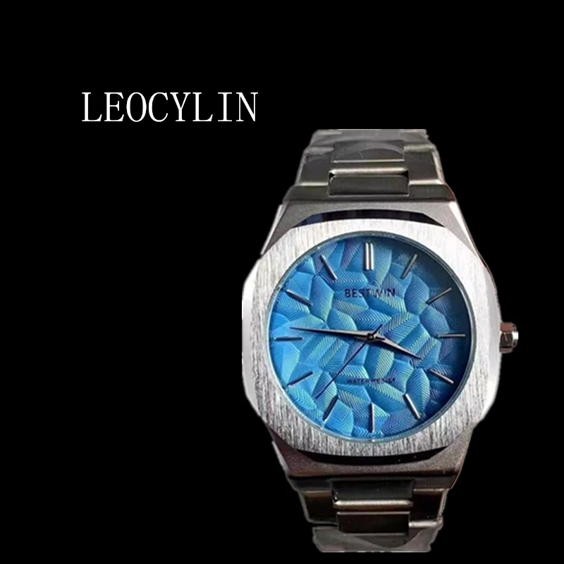 LEOCYLIN fashion quartz watch for men Brand classic personality waterproof Wristwatches round Relogio Masculino Clock gift