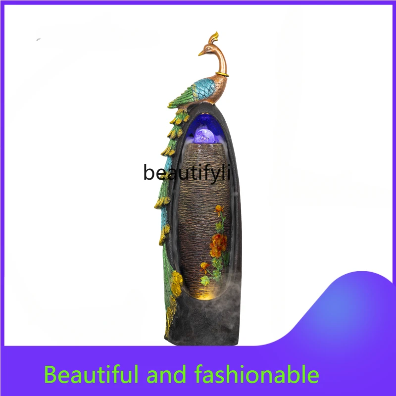 Fengshui Ball Living Room Entrance Waterscape Decoration Indoor Fountain Floor Circulating Water Decoration