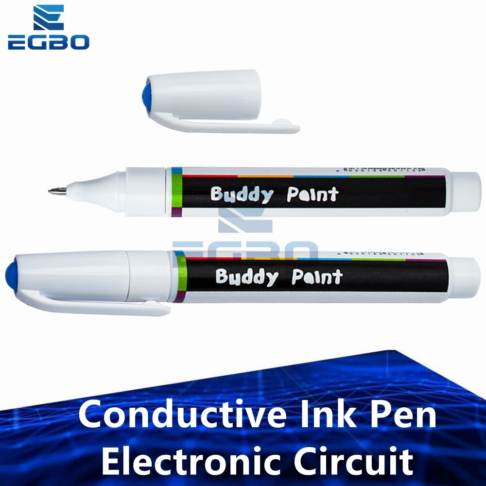 Conductive Ink Pen Electronic Circuit Draw Instantly Magical Pen Circuit DIY Maker Student Kids Education Black/Gold