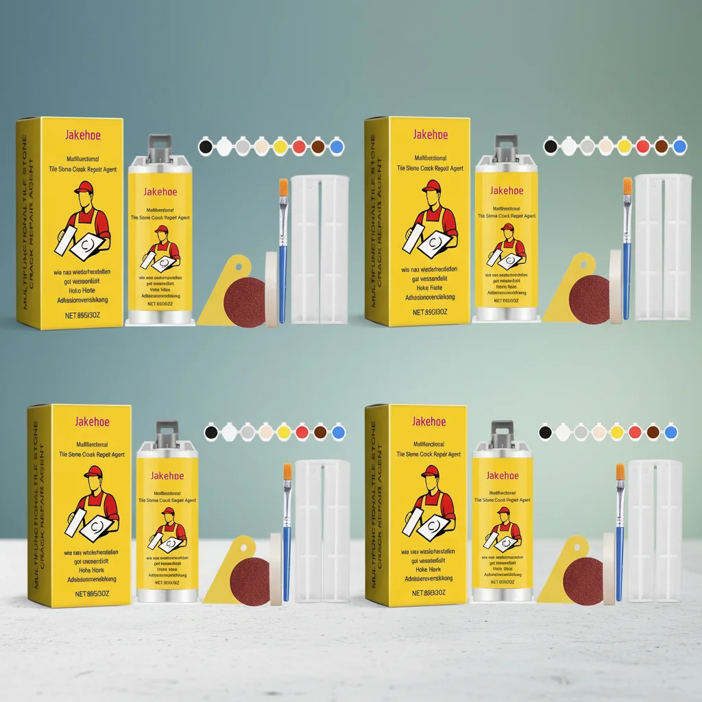 Multifunctional Tile Stone Crack Repair Kit Porcelain Tile Granite Marble Fix Tub Chips And Sink Cracks With Super Adhesio Tools