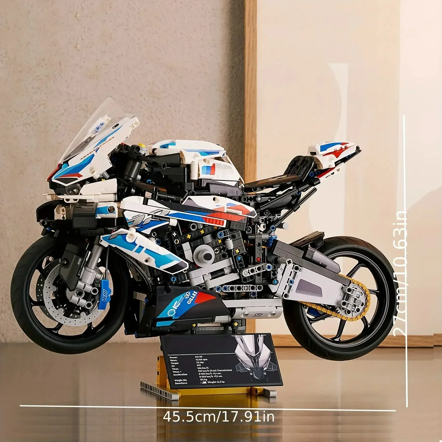 1920pcs Technical Motorcycle moc M1000RR Model Vehicle Racing Car 42130 Building Block Motorbike Bricks Toys For Boyfriend Gifts