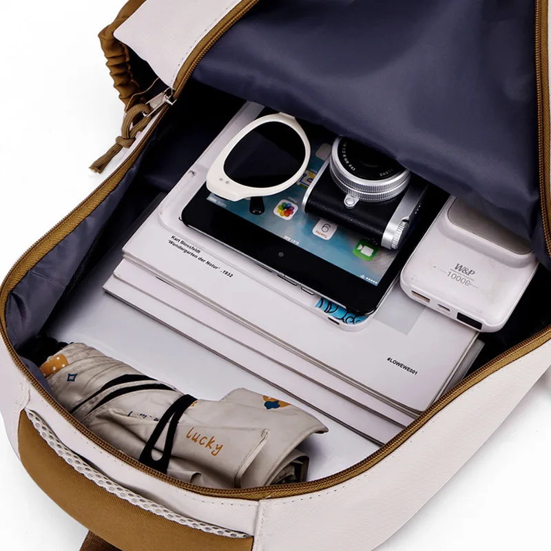 Sacs d'école de grande capacité pour garçons et filles, sac à dos de voyage léger et décontracté pour collège et primaire