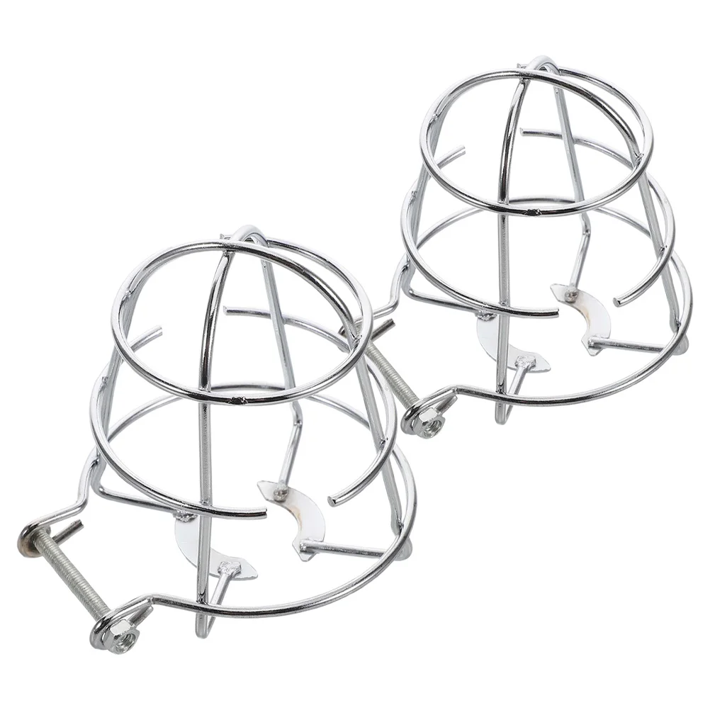 2Pcs Sprinkler Head Protection Guard Compact Refined Metal Frame for Fire Residential Building Office Warehouse