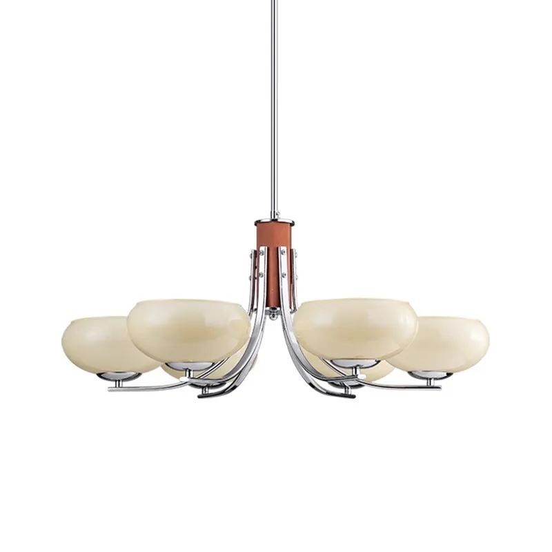 

dining room medieval French living room solid wood retro study chandelier creative Bauhaus chandelier