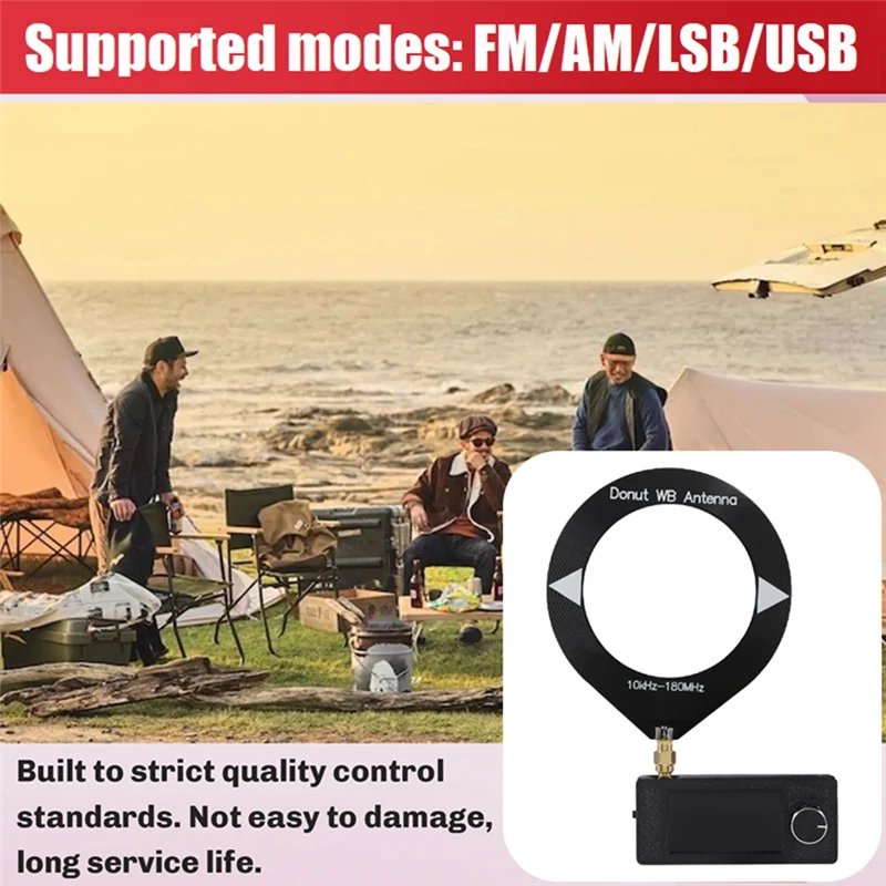 FFYY-ポータブルミニ SI4732 ラジオ 10Khz-180 Mhz FM/AM/LSB/USB ラジオ SW MW VHF ミニポケットラジオ 1.9 インチ IPS スクリーン付き