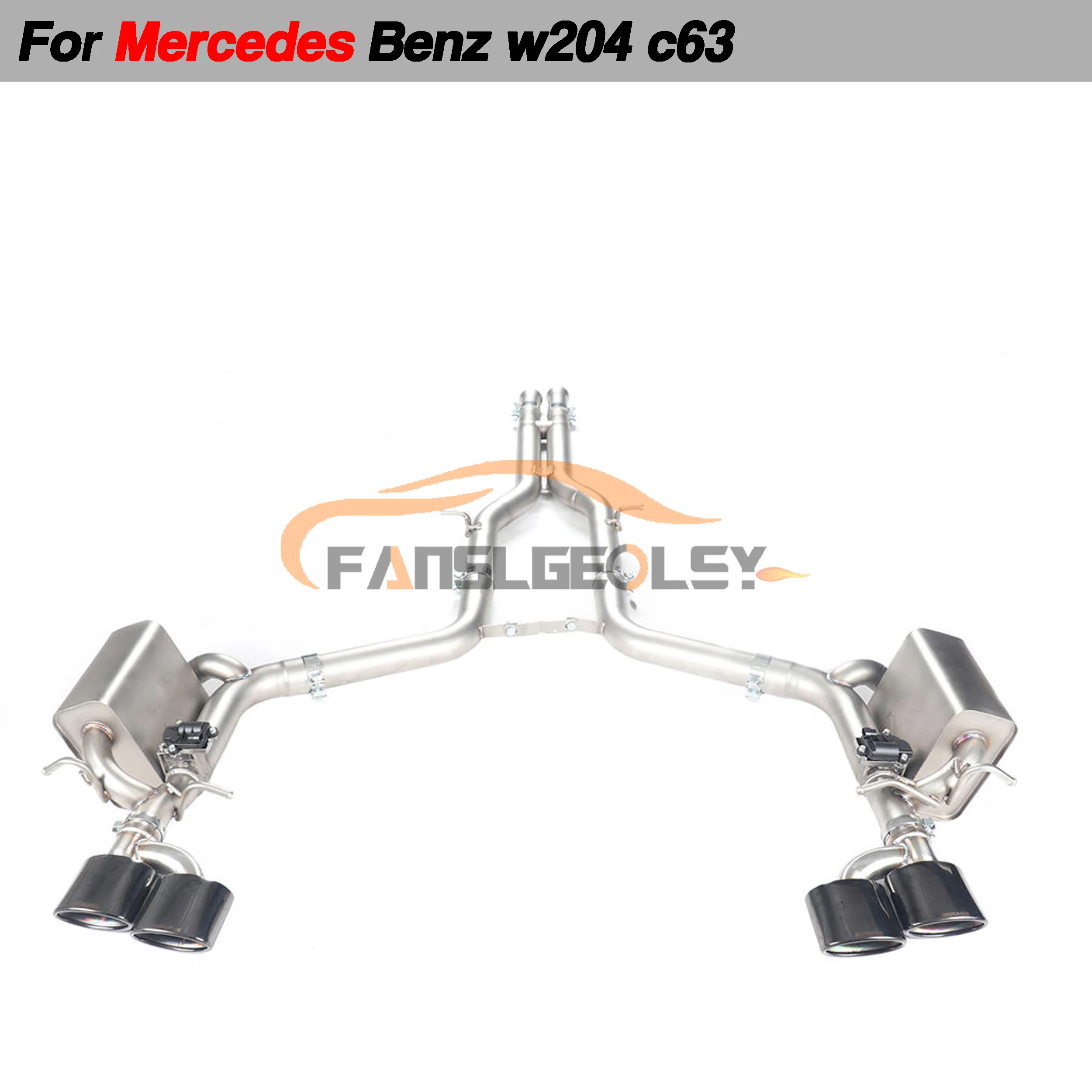 

For Mercedes-Benz W204 C63 Steel Catback Performance Exhaust System Valve Muffler Pipes Tuning exhaust assembly