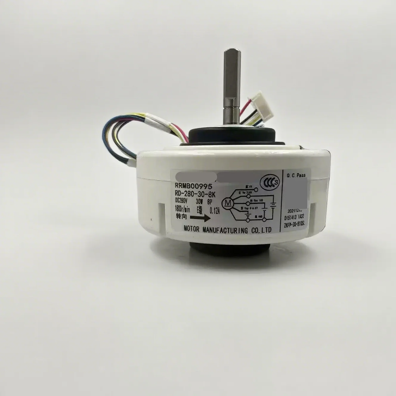 

New For Air Conditioner Indoor Unit DC Fan Motor RRMB00995 DR-280-30-8K DC280V 30W 1800r/min Conditioning Parts