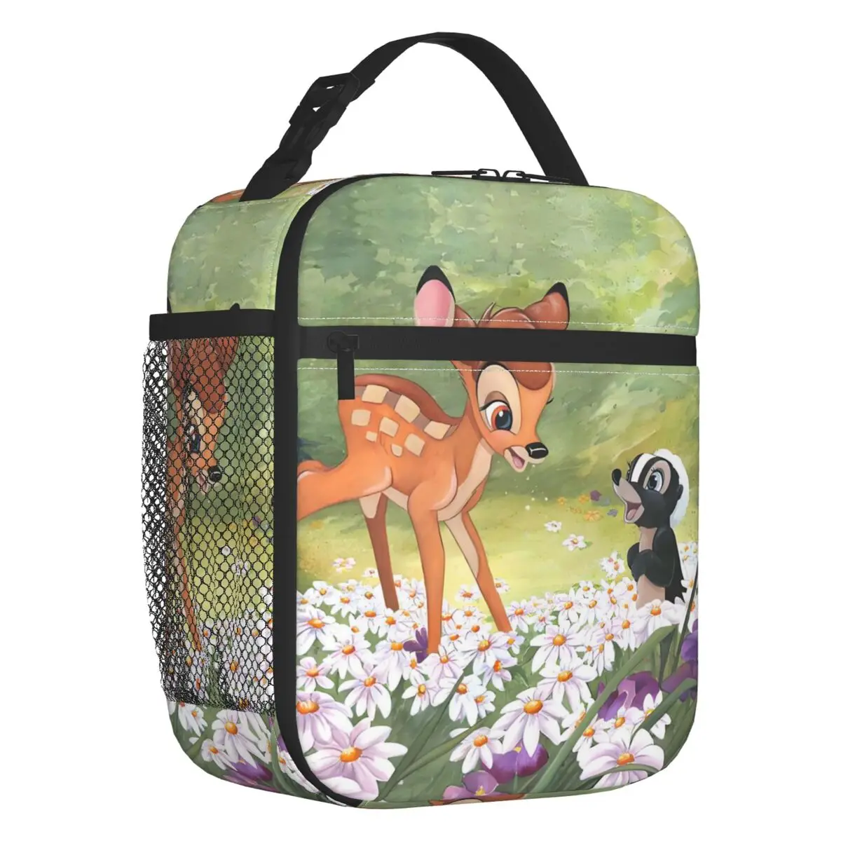 

Многоразовый ланч-бокс с милым оленем Бэмби на заказ, многофункциональный термохолодильник Kawaii с героями мультфильмов аниме, изолированная сумка для обеда, офисная работа