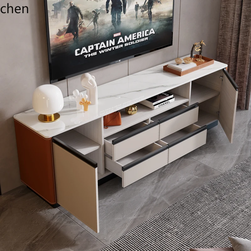 

ZML Tall TV Cabinet Modern Home Living Room Solid Wood Storage Floor Cabinet Bedroom Storage Chest