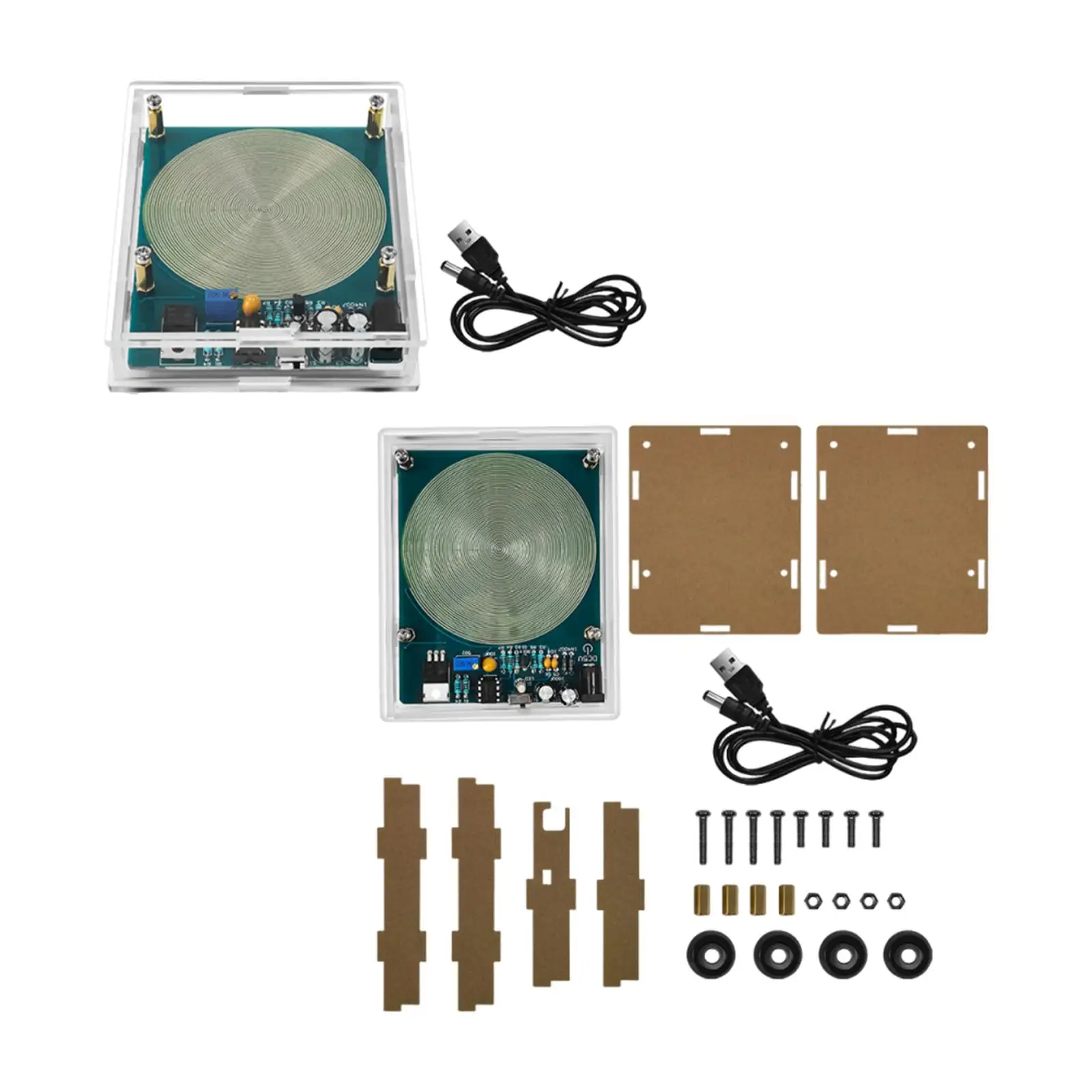 Rechargeable Schumann Wave Generator 5W Portable PCB Frequency Resonance Device Audio Pulse Generator for Office Home Use