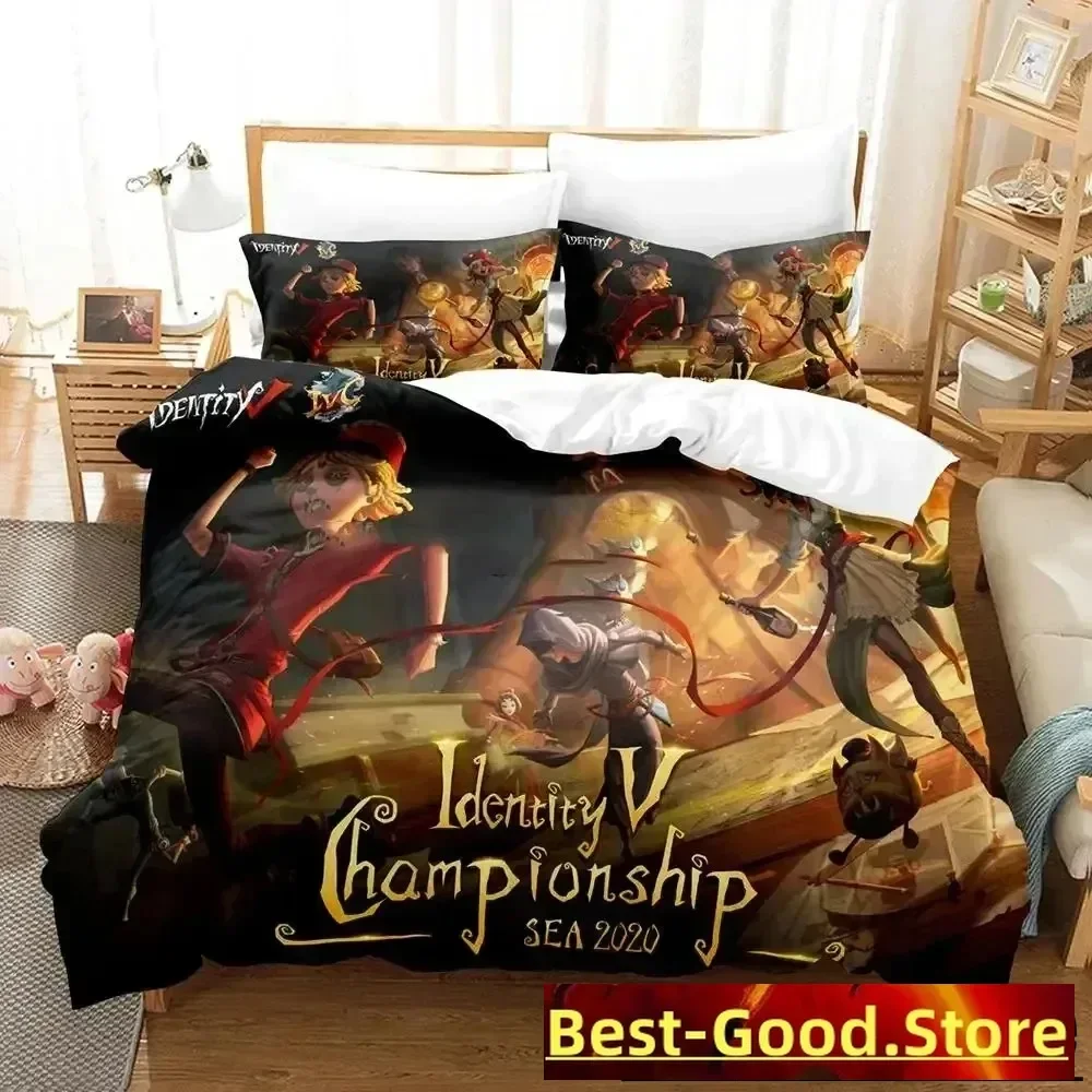 3d Anime Game Identity V Bedding Set Duvet Cover Bed Set Quilt Cover Pillowcase Comforter king Queen Size Boys Adult Bedding Set