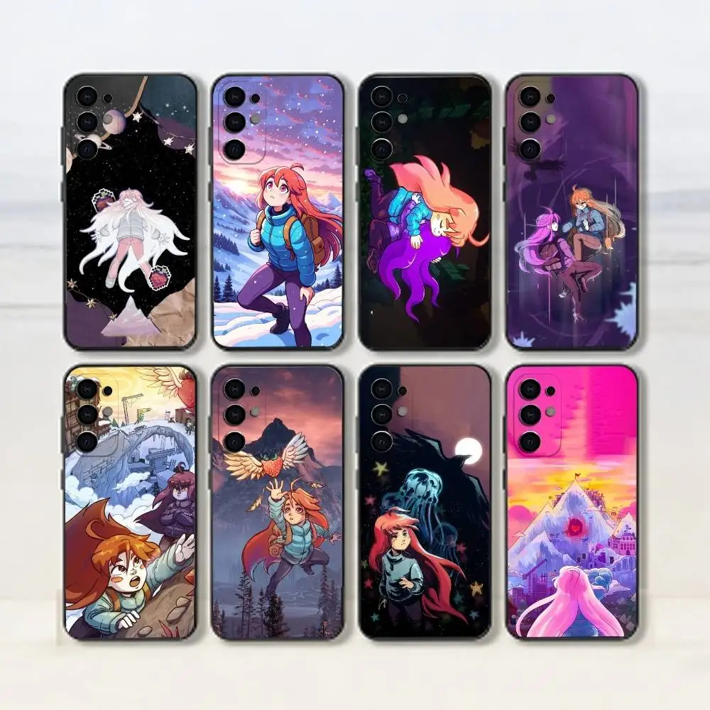 Celeste   Phone Case Black Silicone Soft For Samsung S25,S24,S21,S22,S23,S30,Ultra,S20,Plus,Fe,Lite