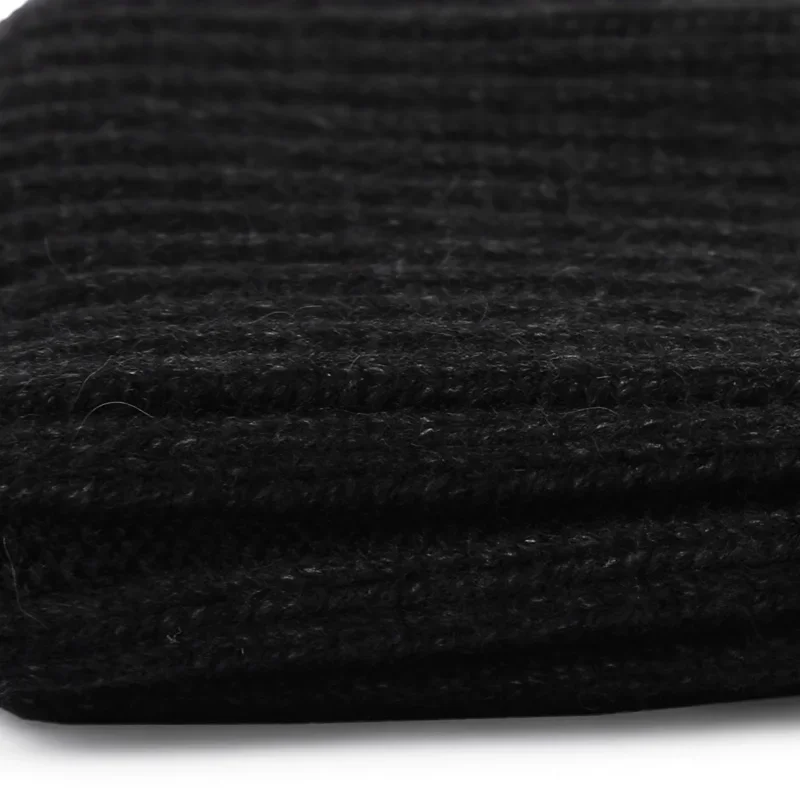 Men\'s Winter Hat 2023 Male Skullies Beanie Wool Single Layer Warm Black Knitted Hat for Women Thickened Ear Protection Windproof