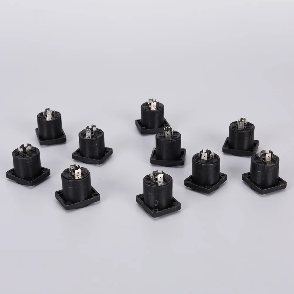 (YY)10Pcs Speakon 4 Pole Female Jack Compatible Audio Cable Connector Socket Panel 26*31*33.6mm - view 4