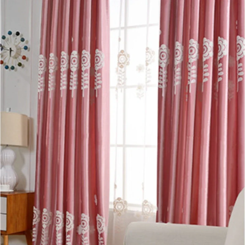 

Rustic American Curtains for Living Dining Room Bedroom Flower Modern Curtains Italian Velvet Embroidery Blackout Custom Balcony