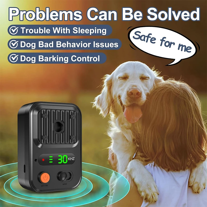 Portable Dog Repeller 25kHz Frequency Three Level Adjustment Adjustable Repelling Distance Suitable Indoor Placement Outdoor - view 6