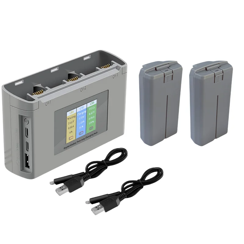2PiecesMavic Mini 2 Mini SEMini4KThe battery is compatible with DJI+1PC 2Road charging hub brand new