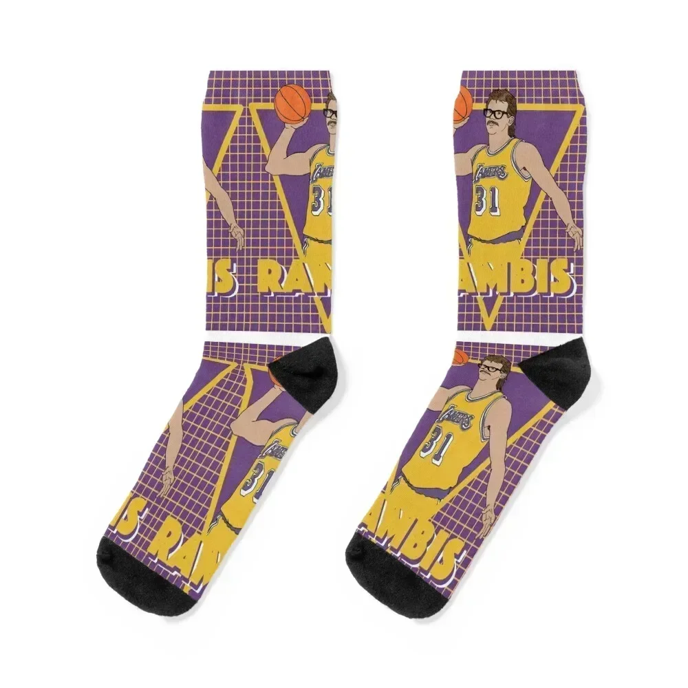 Kurt Rambis Graphic Socks men cotton high quality New year's Wholesale golf Socks For Men Women's