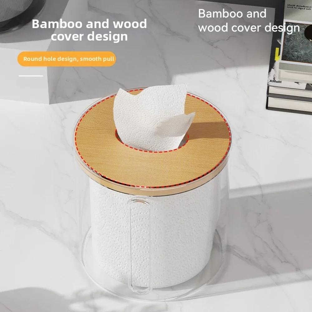 Modern Transparent PET Tissue Box Holder For Home Office Living Room Bedroom Kitchen Bathroom Clear Storage Box Organizer