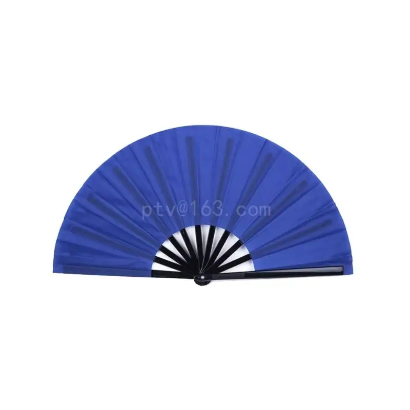 Plástico osso Folding Dance Fan, estilo chinês, Handheld Exercício Fan, DIY