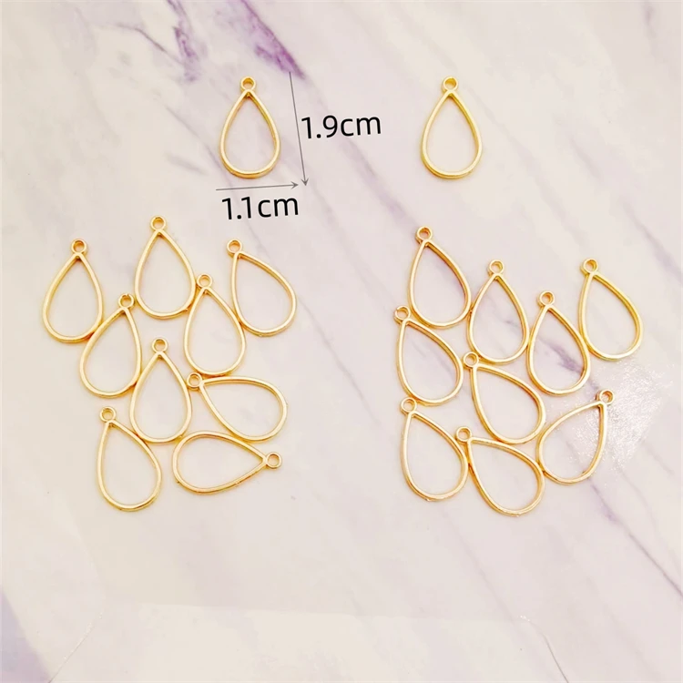 20 pcs shape 19mm*11mm gold zinc alloy antique pendant, DIY bracelet necklace cadre resine jewelry accessories