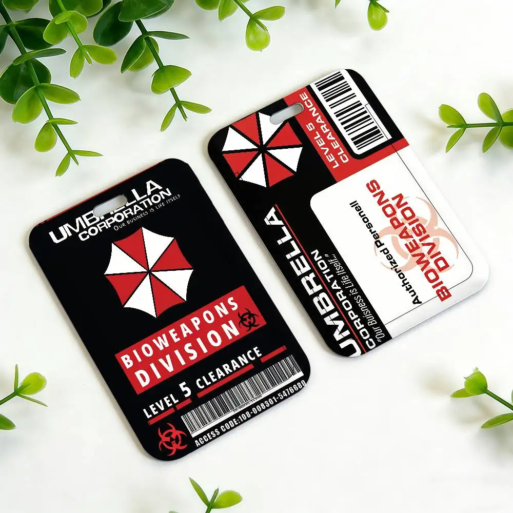 Game R-Resident E-Evil ID Card Holder Neck Strap Pendant Door Holder Lanyards Keychain Work Credential Case Gift