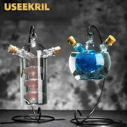Funny Double Wine Glass Cup Creative Cocktail Glasses Cups Hanging Beverage Cup Perfect Gift for Bar Decoration Universal Cup