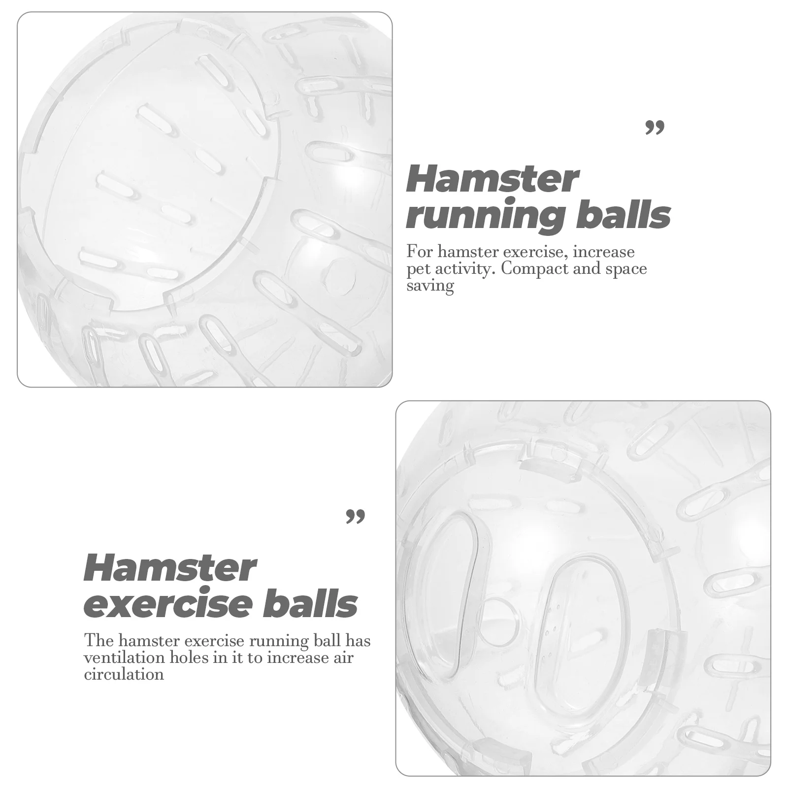 Hampster Hamster Toy Reptile Fogger Running Balls White Plastic Small Pet Exercise