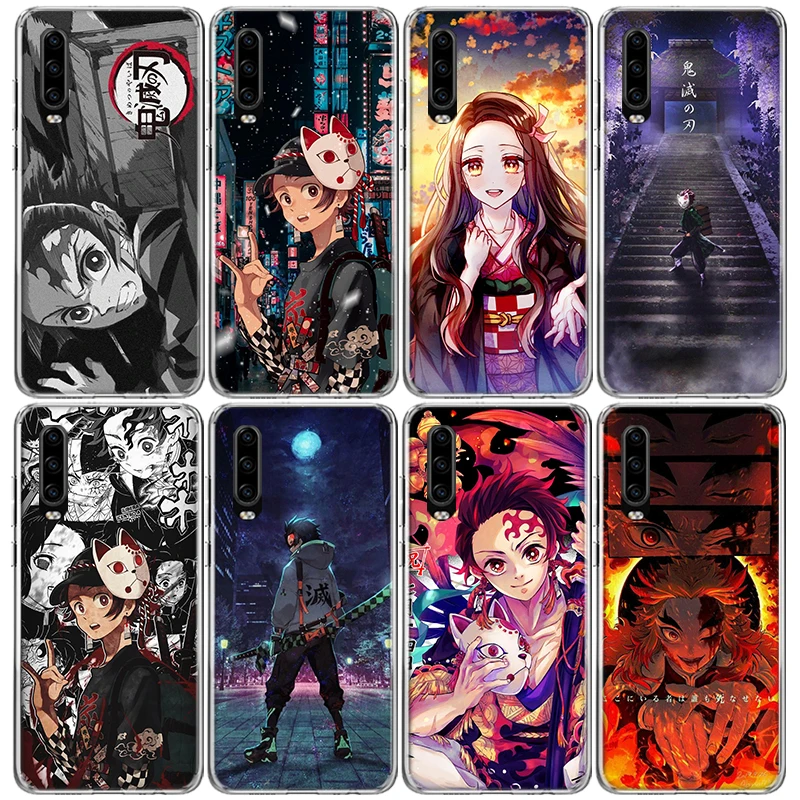 Anime Demon Slayer Tanjiro Phone Case For Huawei P30 Lite P40 P20 P10 P50 Mate 10 20 30 40 Pro Art Pattern Soft TPU Back Cover