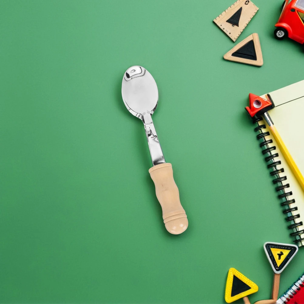 2 pezzi strumenti suono nitido giocattoli per bambini cucchiai metallici a percussione cucchiai musicali per bambini cucchiaio musicale