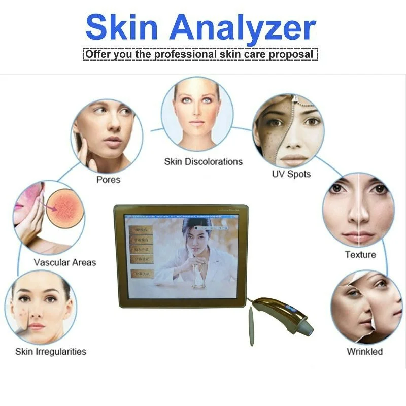 2021 Multifunction Facial Skin Moisture Tester Skin Scanner Analyzer Machine with High Quality for Salon and Home Use