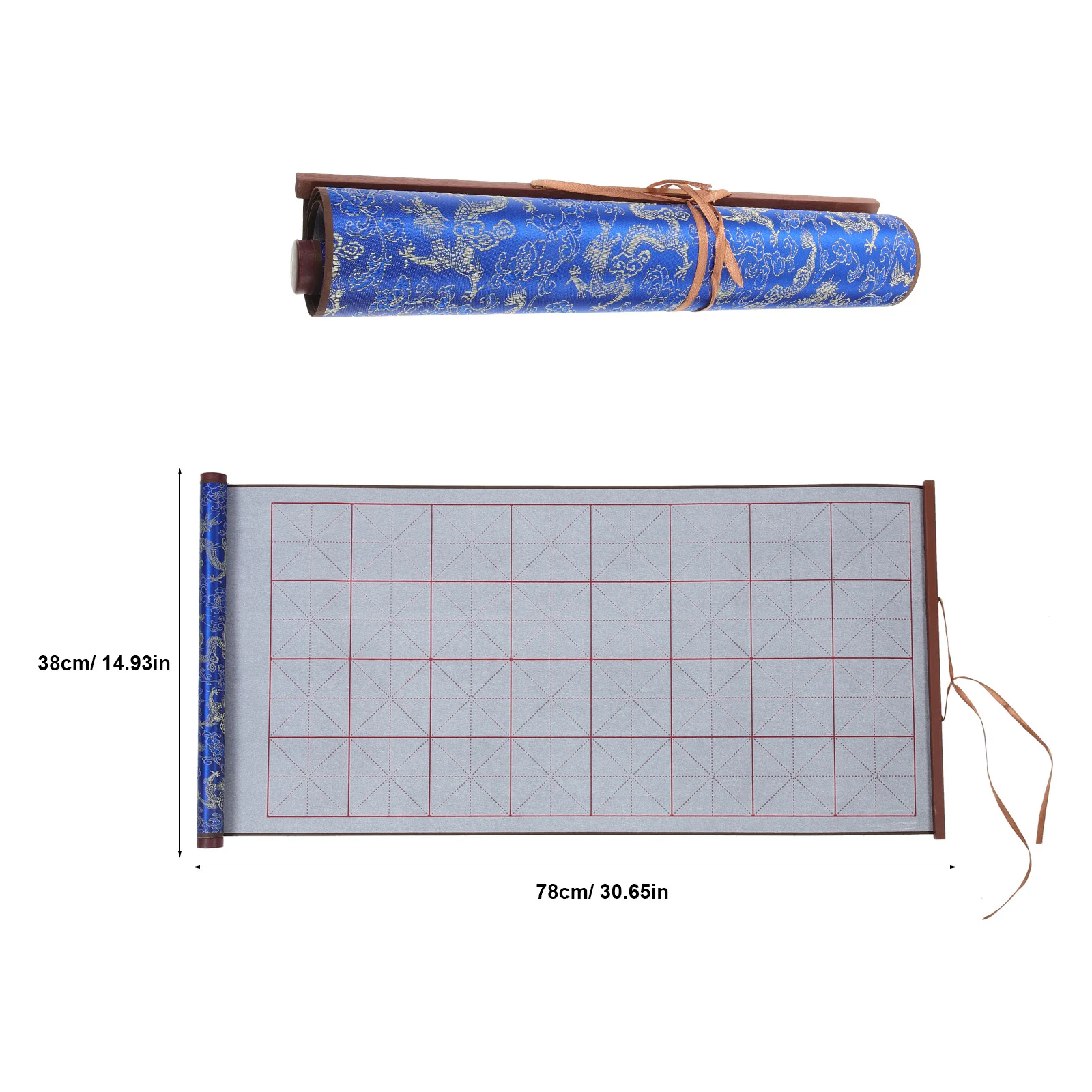 Scroll Water Writing Cloth Chinese Calligraphy for Students Beginner Mat Damask Practice Child Reusable