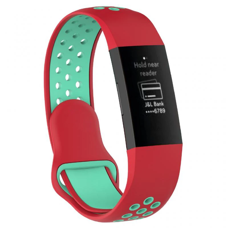 Fitbit Charge 3 SE용 스트랩 절묘한 밴드 교체 시계 밴드, 스마트 워치 스포츠 통기성 실리콘 팔찌, Charge 4 밴드